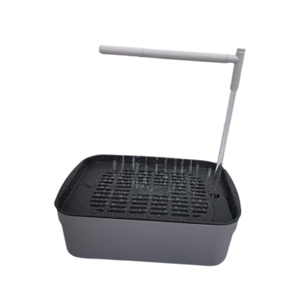 Dualoai Automatic Bird Bath Tub Parakeet Bath for Lovebird Medium Birds African Grey L