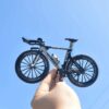 Mini Racing Bicycle Ornament Vehicles Mountain Bike Toy Model Decoration Crafts for Home (White#3)