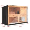 4FT Rabbit Hutch Cover Double Decker Pet Bunny Cage Waterproof Dustcover Outdoor Garden Patio