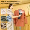 Steamer for Clothes, Portable Clothes Steamer for Fabric Wrinkles Remover, 1500W Handheld Steamer with 300ml Tank, 20-Second Fast Heat-up, Convenient Clothes Steamer for Home, Office and Travel