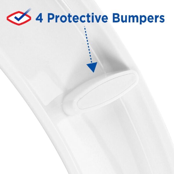 Antimicrobial Elongated Stay Fresh Scented Plastic Toilet Seat with Easy-off Hinges