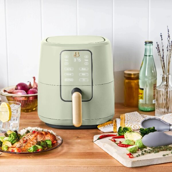 3 Qt Air Fryer with TurboCrisp Technology, White Icing by Drew Barrymore