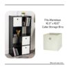 8 Cube Storage Organizer, Black