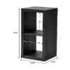 2 Cube Storage Organizer, Charcoal