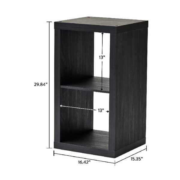 2 Cube Storage Organizer, Charcoal
