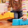 Rainbow Ridge Balance Beams Active Playset with 10 Plastic Pcs, Toddler and Preschool Toys