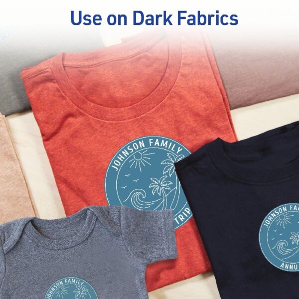 (3 pack) Avery Heat Transfer Paper for Dark Fabrics, 5 Sheets (3279)