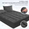 Extra Thick Queen Mattress Topper, Pillow top Mattress Pad for Deep Sleep, White
