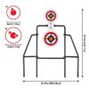 AR500 Spinner Target, Large Frame, White, Steel, Shooting Practice Targets, 4