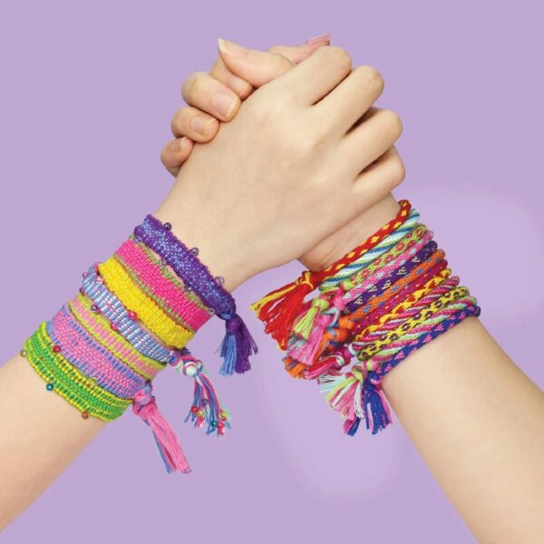 Jewelkeeper BFF Friendship Bracelet Activity Kit, DIY Bracelet Making Kit for Girls, Makes 22 Bracelets, 4 Looms, and Beads - with Instructions
