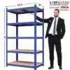 5-Tier Metal Boltless & Adjustable Storage Rack, Blue