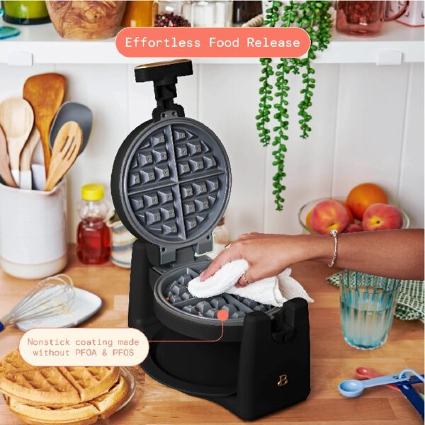 Rotating Belgian Waffle Maker, White Icing by Drew Barrymore