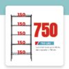 Adjustable Storage Shelves Metal Storage Shelf(Black, 21.5L x 11.6W x 47.6H) 750 pounds