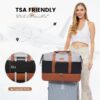 Travel Duffel Bag for Women, Large Weekender Overnight Bag, Carry-on Gym Bag with Separate Shoes Compartment, Mom Hospital Bags for Labor and Delivery with 2 Packing Cubes