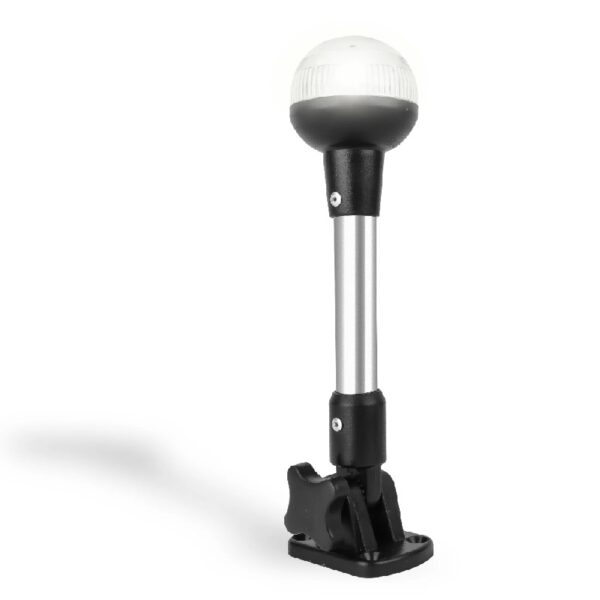 ceans Anchor Light - Stern Lights for Boats, Anchor Light LED Marine, 12V DC, USCG 2NM Certified, Boat Stern Light for Pontoon and Fishing Boats, Fold-Down, 9-Inch - FO4593