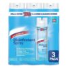 Disinfectant Spray Crisp Linen Scent 19 Ounce (3 Pack)