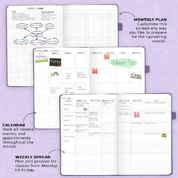 Clever Fox Teacher Planner - Mystic Blue