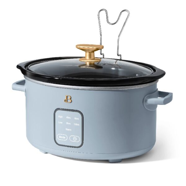 4Qt Slow Cooker with Touch-Activated Display, White Icing by Drew Barrymore