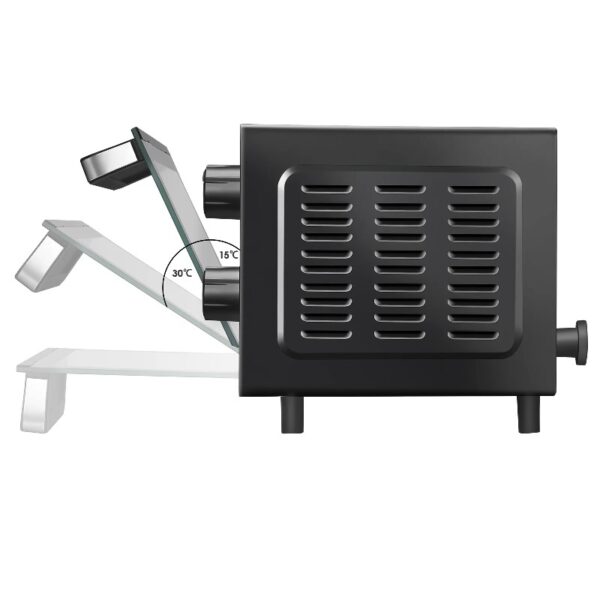 4 Slice Countertop Toaster Oven with 3 Settings, includes Baking Rack and Pan, Black, New