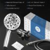 High Pressure Handheld Showerhead, 10 Spray Modes, with 60