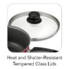 80112/646DS 9-Piece Simple Cooking Nonstick Cookware Set Red, Black