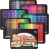 180 Colored Pencils, Shuttle Art Soft Core Coloring Pencils Set with 4 Sharpeners, Professional Color Pencils for Artists Kids Adults Coloring Sketching and Drawing