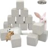 Tutuviw 10 Pack Hamster Chew Stones,1.7in Rabbit Teeth Molar Grinding Stones,Pet Chew Stones,Bunny Lava Blocks,Teeth Grinding Lava Calcium Block for Small Animal Chinchilla Guinea Pig Rabbit