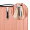 2PCS Luggage Two Piece Rolling Luggage Set Lightweight With Hook 20″ + 14″ Rose Gold