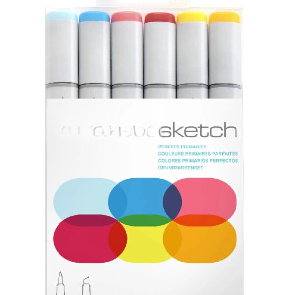 Copic Sketch Marker Set, 6-Colors, Blending Basics