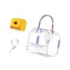 menolana Hamster -carry Bag Cage, Small Tier Carry Case, Guinea Pig Cage Outdoors, Hamster Travel Carrier for Chinchilla, Ferret, Mice, Mice green