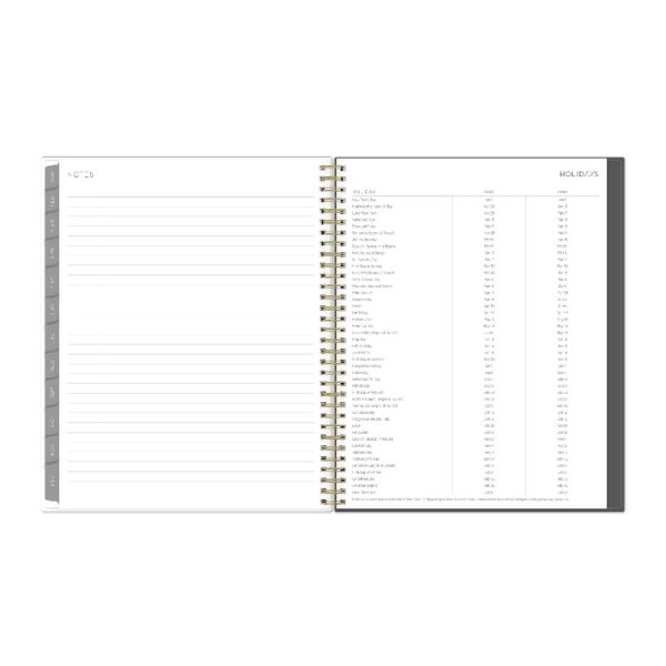 2025 Blue Sky Weekly/Monthly Planning Calendar, 8-1/2" x 11", Midnight Garden, January 2025 To December 2025