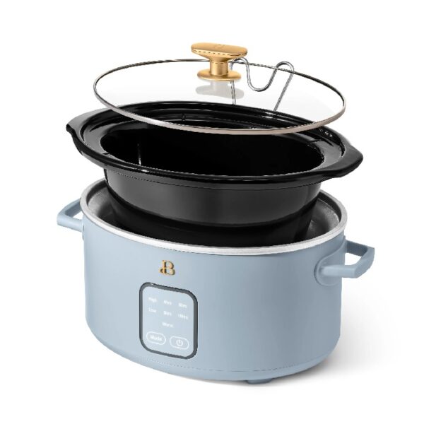4Qt Slow Cooker with Touch-Activated Display, White Icing by Drew Barrymore