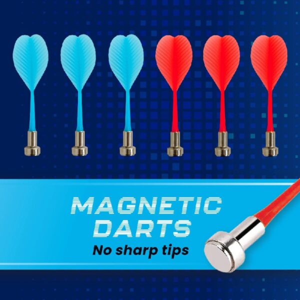 LED Magnetic Dartboard, Dart and Target Game, for All Ages, by MinnARK