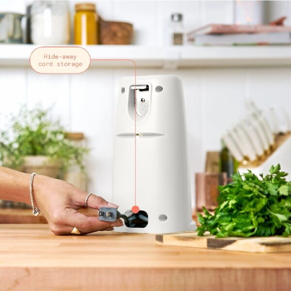 Easy-Prep Electric Can Opener, White Icing by Drew Barrymore
