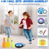 3-in-1 LED Soccer Hockey Bowling Set Indoor/Outdoor Toys, Gifts for 3 4 5 6 7 8+ Years Boy Girl