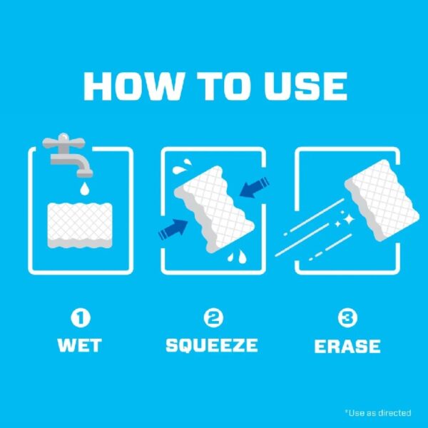 (2 pack)  Magic Eraser Extra Durable Multi-Purpose Foam Cleaning Pads with Durafoam, 10 Ct