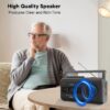Cassette Player Boombox, Portable AM/FM Radio Stereo, Cassette Tape Player Recorder with Big Speaker and Earphone Jack, Battery Operated or AC Powered