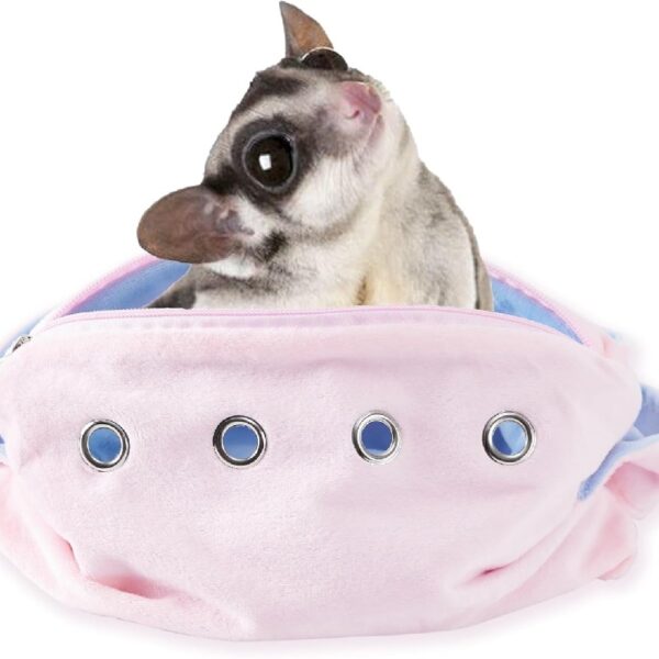 d0f990854b1f410e98b1b329015a6601 Bonding Pouch Small Pet Carrier Bag Sling with Strap Critter Cuddler for Gliders Ferret, Rat, Hedgehog, Hamster Outdoor-Orange