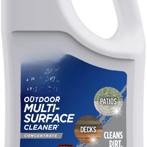 (2 pack)Outdoor Multi-Surface Cleaner Concentrate - Cleans Stains from Mildew, Mold & Algae, 1G
