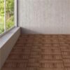 12'' x 12'' Fir Wood Flooring Tiles 11sq ft Coverage Area, 11 Pieces, Brown