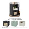 2 Cube Storage Organizer, Charcoal
