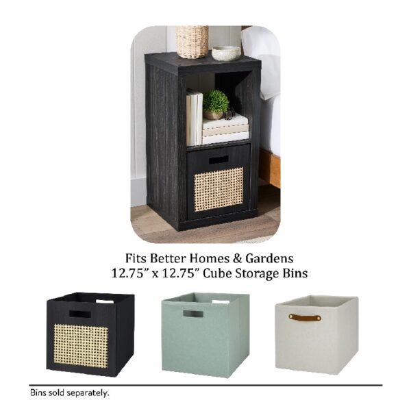 2 Cube Storage Organizer, Charcoal