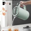 Travel Electric Tea Kettle with Auto Shut-Off & Boil Dry Protection, 304 Stainless Steel Mini Portable Water Boiler, 0.8 L Fast Heating Coffee Kettle, Perfect Holiday Gifts Black