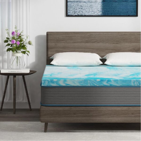 EGO HOME 2 inch Memory Foam Mattress Topper, Twin Mattress Topper, Cooling