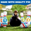 Giant Inflatable Bowling Set for Kids and Adults, Christmas Birthday Party Games, Kids Education Motor Skills Toys
