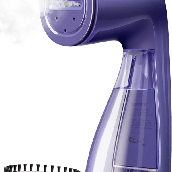 Steamer for Clothes, 1100W Garment Steamer, Fast Wrinkle Removal with Large 300ml Water Tank, Compact and Portable Travel Steam (white)