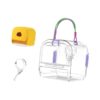 menolana Hamster -carry Bag Cage, Small Tier Carry Case, Guinea Pig Cage Outdoors, Hamster Travel Carrier for Chinchilla, Ferret, Mice, Mice green