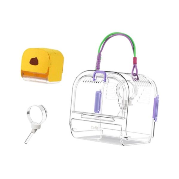 menolana Hamster -carry Bag Cage, Small Tier Carry Case, Guinea Pig Cage Outdoors, Hamster Travel Carrier for Chinchilla, Ferret, Mice, Mice green
