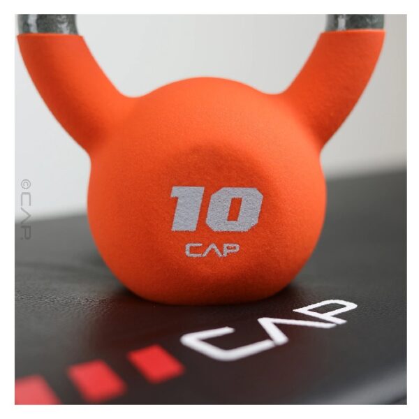 10lb Neoprene Coated Kettlebell, Orange