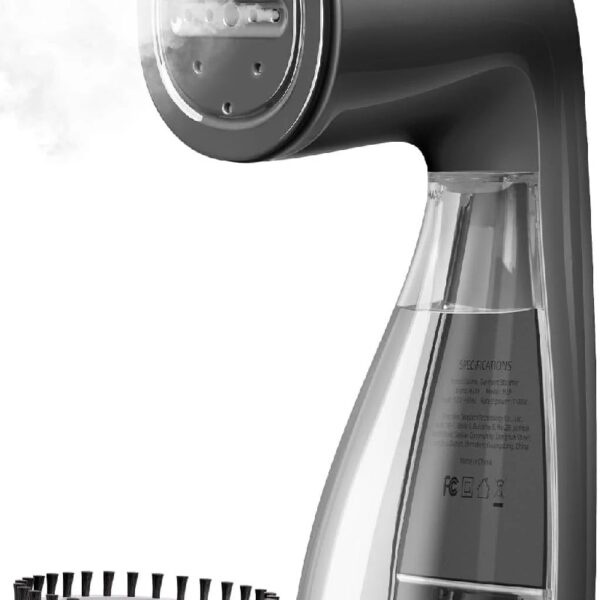 Steamer for Clothes, 1100W Garment Steamer, Fast Wrinkle Removal with Large 300ml Water Tank, Compact and Portable Travel Steam (white)